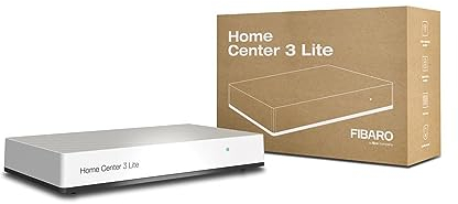FIBARO Home Center 3 Lite, Z-Wave 700 Box mit Alexa, Google Home, Z-Wave Switches, Outlets, Thermostats, Sicherheitssensoren, Kameras und mehr, weiß, s, HC3L-001