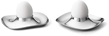 Georg Jensen [W2 Cobra Egg Cup Stainless Steel, 2 Pcs