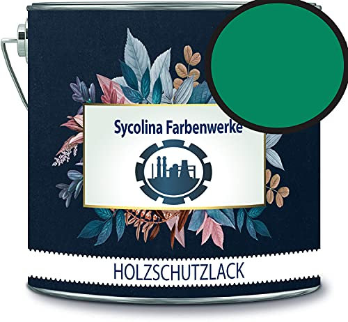 Sycolina - Vernice protettiva per legno, resistente alle intemperie, protezione a lungo termine dalle intemperie, colore verde segnaletico, RAL 6032