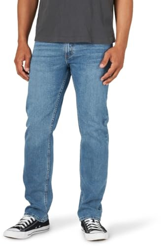 Wrangler Authentics Men's Regular Fit Comfort Flex Waist Jean, Leon, 33W x 32L