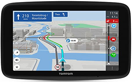 Tomtom Navigationsgerät GO Discover (5 Zoll, Stauvermeidung Dank Tomtom Traffic, Karten-Updates Welt, schnelle Updates via WiFi, Verfügbarkeit von Parkplätzen, Kraftstoffpreise)