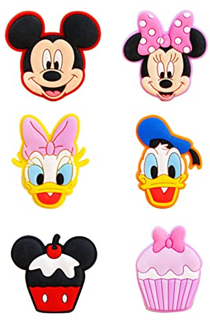 FEIFEI'S BOW Imán para Nevera de Toy Hero Princes, 6 Unidades, para niños, Bolsa de Fiesta, Tablero de Relleno, Figuras de acción 3D, calcomanía para refrigerador (Cute)