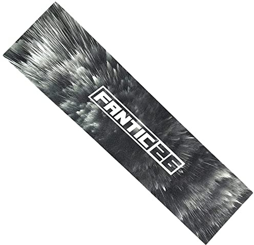 Fantic26 stunt-Scooter Griptape ersättning I Park I barn I trick, sparkcykel, halkskydd sandpapper 58,5 cm I Lämplig för däck upp till 58,5 cm x 15,5 cm (kritbomb svart/vit)