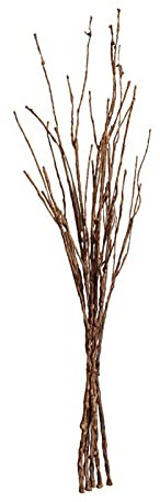 CDQL Ramas Artificiales de Sauce Rizado de 26 Pulgadas, Ramas Secas Decorativas Marrones para Decoración del Hogar, Realistas y Flexibles, Rellenar Jarrones (26in)