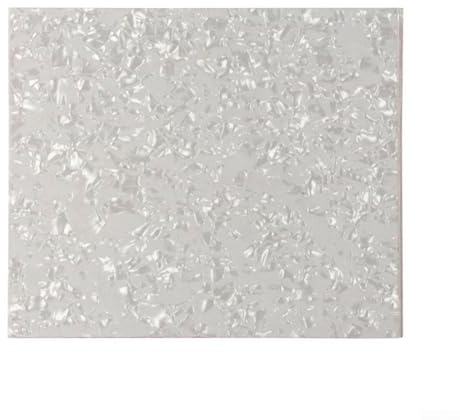 20 x 17 cm Selbst-Pickguard-Rohling für Akustikgitarre, DIY Schlagplatte (weiße Perle)