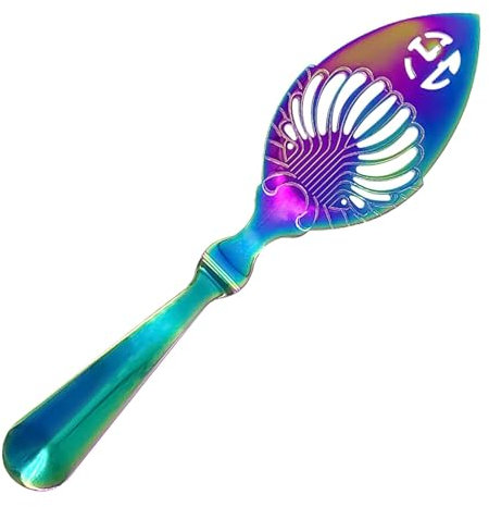 Cuchara de absente, herramientas de bar con diseño hueco, herramienta de barra de cocina, cucharas ranuradas de acero inoxidable, cuchara de fuente de absenta para catering buffet