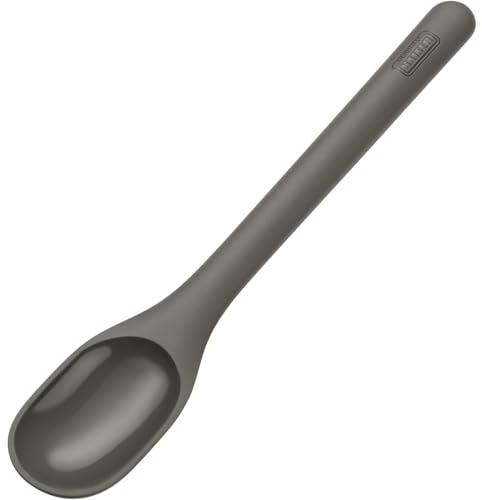 Original Kaiser Inspiration Kochlöffel Silikon, Backlöffel, Rührlöffel, 100% Silikon, Metallkern, spülmaschinengeeignet, hitzebeständig bis 200 Grad, grau