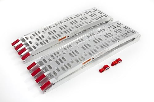 The Ramp People 2 x Aluminium Folding Loading Ramps 680kg 1.5m ATV Quad Bike Golf Buggy Van Trailer