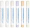 sourcing map Wood Filler Sticks 6 Colors Wooden Wax Touch Up Furniture Repair Crayons for Times Fabric, Wood, Titanium White, Light Taupe, White, Milk White