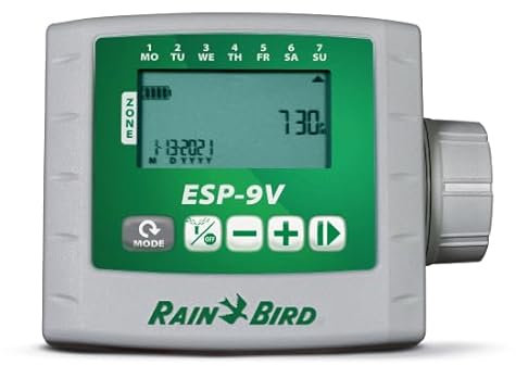 Rain Bird Centralina a batteria, ESP-9 V, 6 stazioni, regolatore di irrigazione