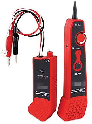 Probador de Cable de Red Telecom Dedicated Metal Cable Tester RJ11 RJ45 Finder/Red Cable Finder Tester Tracker Buscar lineas Reparaciones del hogar