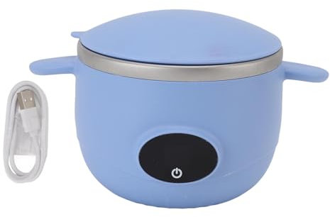 TOPINCN Pot de Nourriture isolé de 500ml, Bol Chauffant en Acier Inoxydable pour Tout-Petits Soup Thermo, Facile à Ouvrir Large Bouche Smart Snack Container avec Contrôle de la (Blue)
