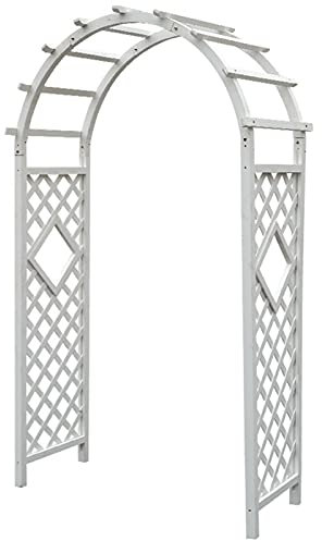 Gartenbögen aus Holz für Kletterpflanzen, wetterbeständig, Rankgitter, elegante Rosenbögen, Outdoor-Pavillon-Dekoration, erhältlich in den Größen 120 x 215 cm und 140 x 225 cm