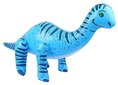 Hztyyier Children's Pool Party Inflatable Dinosaur Toys, Simulation Dinosaur Model for Imagination, PVC Material Inflatable to Improve the Ability to Think (Dragon Body full of orchid)