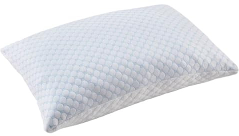 FJOADNVM Kühlendes Kopfkissen Kühlkissen, 1 Stück, 51 x 92,0 cm, große Größe, Sommer, eisseidig + Bambusfaser-Seite, geschredderter Memory-Schaum, Schlafkissen for Zuhause und Hotel
