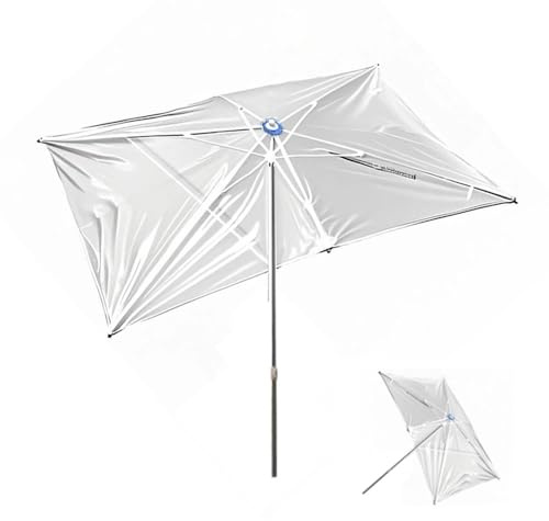RTVGNSZSJL Rechteckig Gartenschirm 4m 3m 2m Transparenter Terrassenschirm Wasserdicht Großer Marktschirm Tischschirm Für Balkon, Strand, Höfe(4x2m/13x6.5ft)