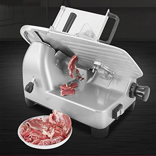 Affettatrice per Carne per Uso Domestico o Commerciale, affettatrice semiautomatica per Uso Domestico, affettatrice per Carne, salumi, Formaggi, affettatrice Professionale in Acciaio inossi
