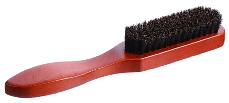Gogogmee Bartbürste und Haarkamm Mittel mit Elastischen Wildschweinborsten Natürlichem Holzgriff für Gesundes Haar Volumen und Glanz Styling Tool für Lockiges Haar und Bartpflege