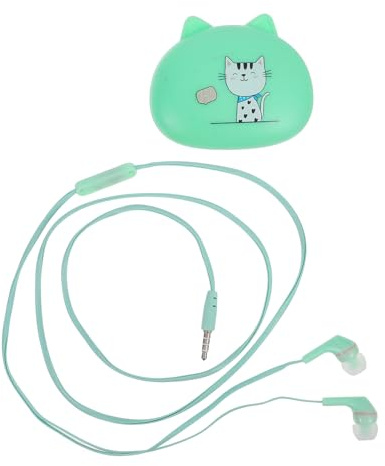 LAPYAPPE Auricolari In-ear Cablati Verde per Smartphone Cuffie Leggere Portatili con Audio Hifi a Tre Frequenze e Microfono Accessori Telefono con Jack