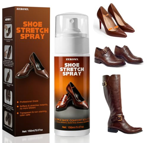 Shoe Stretcher Spray, Leather Softener for Shoes & Boots, Relieves Pressure