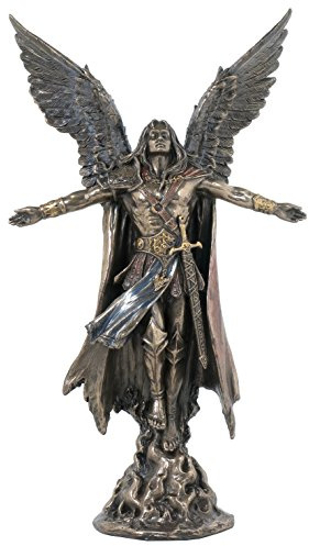 US 6,5 Pulgadas Ascendente Warrior Figura de ángel Escultura de Bronce Fundido frío