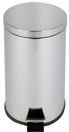 JVD - Poubelle Sanitaire - Collecteur à pédale 20L Inox miroir - Usage intensif : ERP et salles de bain d’hôtel
