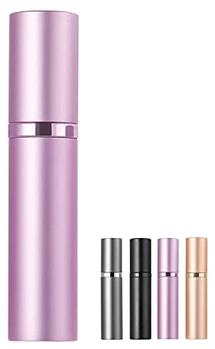 BRARIOS Atomizzatore di Profumo,5ml Bottiglia Profumo Ricaricabile,Portatile Flacone Spray Profumo da Viaggio,Mini Nebulizzatori per Profumo (J-Rosa)