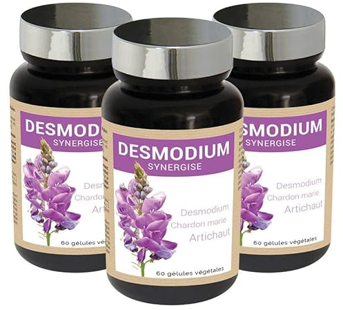 NUTRI EXPERT - Desmodium Synergisé - Contribue à la détoxification du foie - Favorise le bien-être digestif - Favorise le fonctionnement hépatique - Lot de 3 produits