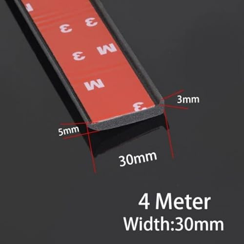 StickersLab - Guarnizione in gomma adesiva protettiva ad arco per passaruota parafango auto (30mm x 4M)