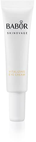 BABOR SKINOVAGE Vitalizing Eye Cream für müde Haut, Feuchtigkeitsspendende Augenpflege gegen Tränensäcke und Augenringe, Vegane Formel, 15 ml