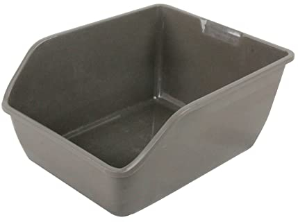 Dehner Kleintierzubehör Nagertoilette, ca. 22 x 39 x 47 cm, Kunststoff, grau