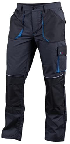 KEILOR Arbeitshose | Perfekt Hose mit Kniepolstertaschen für den Bodenbelagshandel von Arbeit Mechanikern | Arbeitshose für Herren | Fracht-Schwerlastarbeit | Langlebig Arbeitskleidung (Blau, 62)