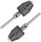 Treki 2pcs 2.35mm Mini Mandrin de Perçage sans Clé 0.3 à 3.4mm Tige Ronde Mandrin Autoserrant Mini Mandrin à 3 Mâchoires Adaptateur de Conversion pour Ponceuse Électrique