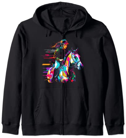Cheval Amant Équitation Cadeau Chevaux Fille Cheval Sweat à Capuche