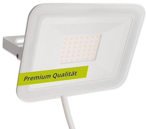 INNOVATE LED Strahler Außen IP65 [3000K 1020lm 30W 12cm] Gartenstrahler LED außen wasserdicht I Außenlampe Garage Balkongeländer I Outdoor Lampe Beleuchtung Garten I Außenleuchte Garten Scheinwerfer