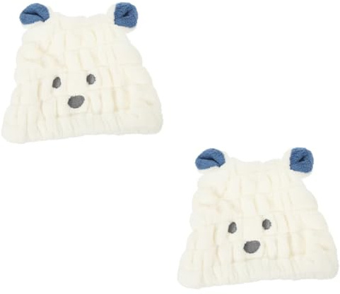 MAGICLULU 2St Duschhaube kapuzenhandtuch kinder schwimmkappe für kinder Mikrofasertücher für das Haar Handtuchturban für nasses Haar Haarschal handtücher Haarhandtuch für Kinder Kopftuch Spa