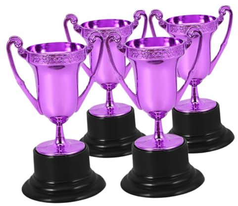 PartyKindom 4stücke Mini-trophäen Partytrophäen Spielzeug Kunststoff Trophäen Für Spiele Sport Belohnungstrophäen Wettkampftrophäen Für Heimdeko Und Preisauszeichnung