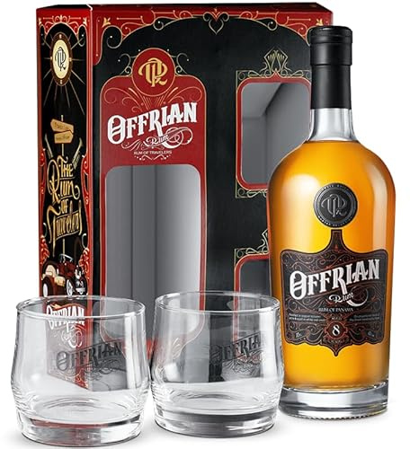 Offrian Rum - Rum Très Vieux 8 Ans Coffret 2 Verres 40° - 700 ml