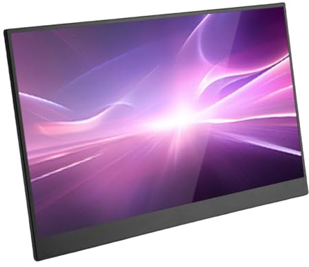 Annadue Tragbarer 15,6 Zoll mit 1080P, 120 Hz Bildwiederholfrequenz, RGB Farbe, Schwacher Blaulicht Augenschutz, mit 2 Integrierten Lautsprechern und Typ C/HD für Laptop PCs mit