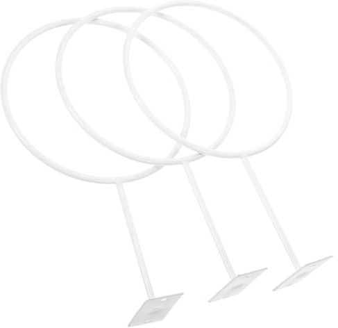Toyvian 3pcs Wall Mount Basketball Rack Holder Sturdy Metal Display Stand for Basketballs and Footballs for Sports Equipment Organization