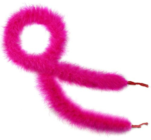 NUOGUAYI Boa de plumes, écharpe à plumes moelleuse, Boa en Plumes de Marabout, Boa de 2 m pour bricoler, pour couture, artisanat, décoration de costume, fête, carnaval, Noël (D)