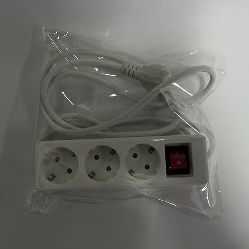 Steckdosenleiste 2Fach Doppelstecker für Steckdose - Weiß 2PCS