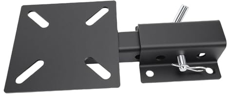 Luqeeg Universal Winch Mounting Plate, Heavy Duty Hitch Winch Mount Bracket with Versatile Clamp Plate for Mounting Slotting Machines, Grinders, Vise, Shears, & Shrink Machines