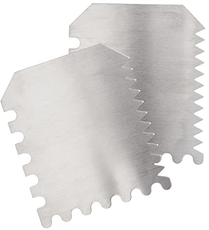 efco Struktur/Effektspachtel, Metall, 2 Stück, 6 x 7 cm, Spachtel
