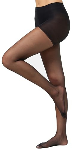 Nur Die - Medias transparentes para mujer, talla 44, color Negro 094