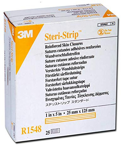 3M Steri-Strip Adhesive Skin Closures R1548, 25 Pieces
