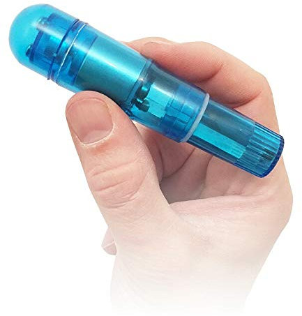 Mini massaggiatore vibratore con 4 testine