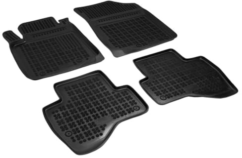 AZUGA 3D Gummi Fußmatten für Toyota Aygo ab 7/2014-3/2022 | rutschfest, wasserdicht, passgenau, TPE Gummimatten, hoher Rand Automatten, AZ10300274