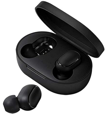 Xiaomi Redmi Airdots Bluetooth 5.0 Wireless Headphones Binaural (Stereo) Sound Hi-Fi Magnetic Charging Case 15H Microphone IPX5 Autonomy - CE Certificate (2 Year Warranty) Black