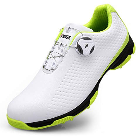Scarpe da Golf Impermeabili Anti-Skid per Uomo con Sistema di Pizzo